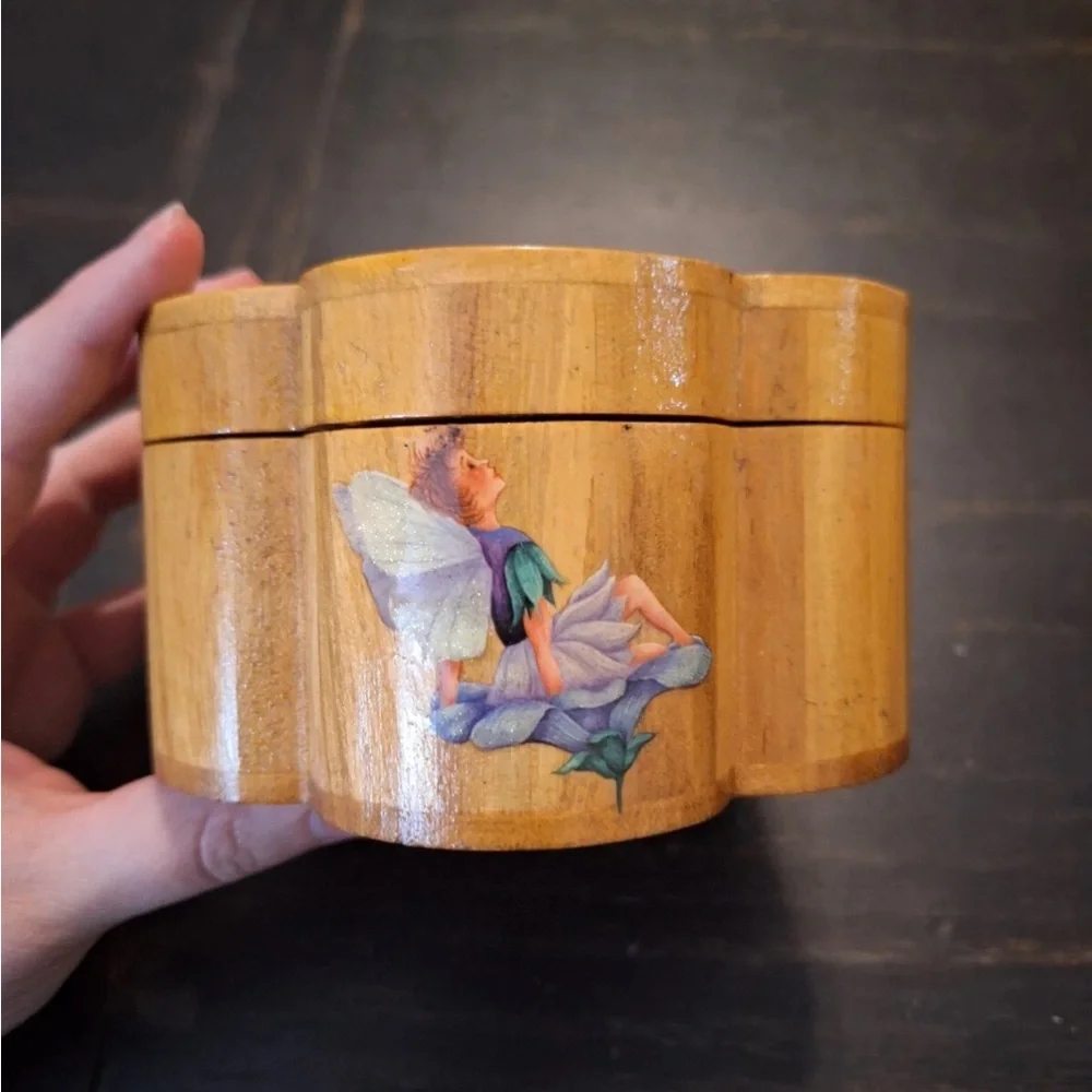 Wooden Fairy Jewelry Box